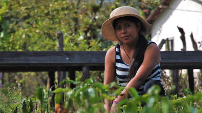 Female farmer in Honduras